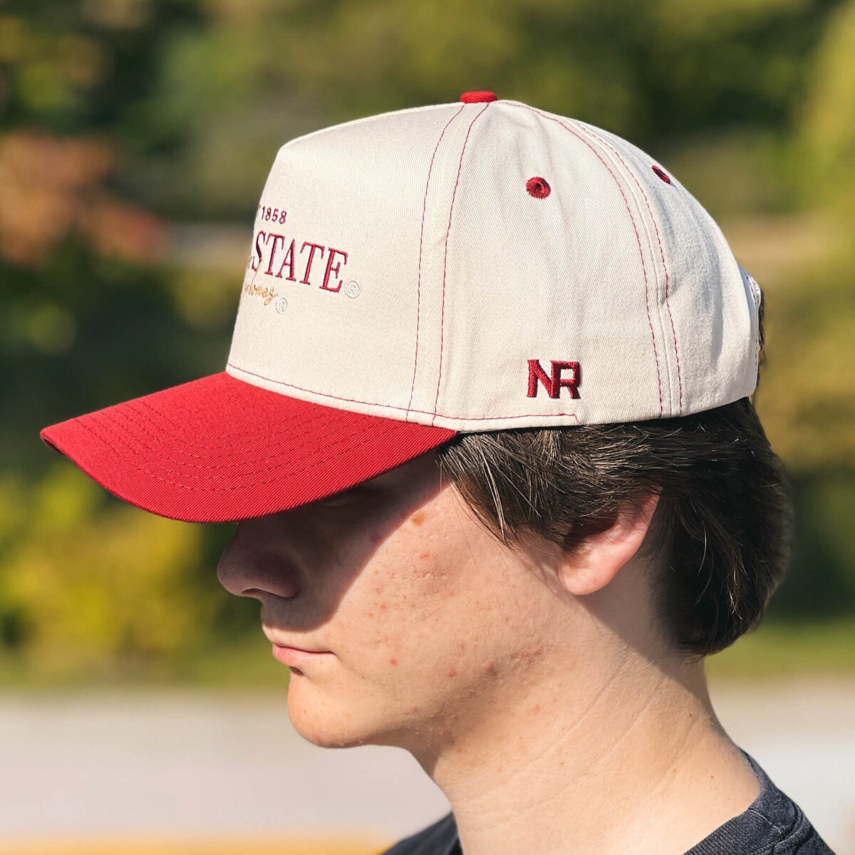 No Rivals Iowa State Cyclones Cream & Cardinal Adjustable Hat